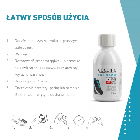 Skutecznie czyści białe podeszwy - Coccine Sole Cleaner