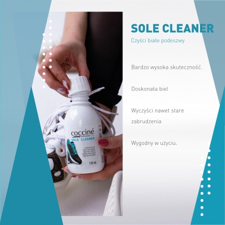 Skutecznie czyści białe podeszwy - Coccine Sole Cleaner